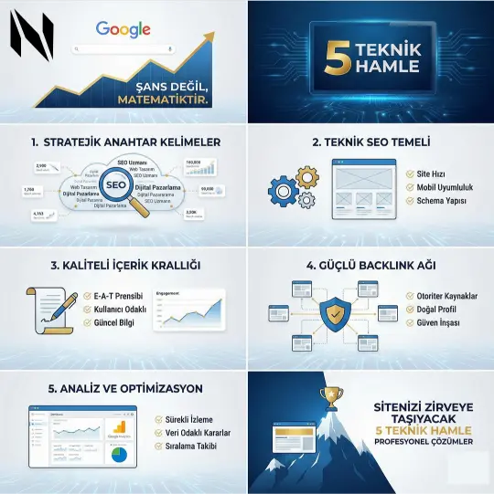 Google'da 1. Sıraya Çıkmanın 5 Teknik Yolu — Nexentio