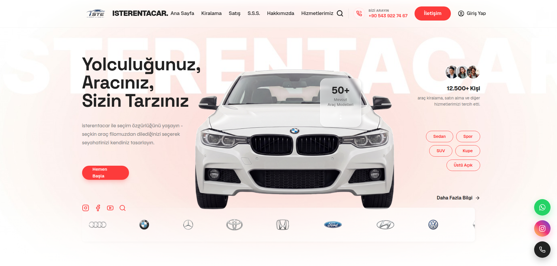 İste Rent A Car: Next.js ve Firebase Tabanlı Online Rezervasyon Portalı